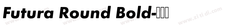 Futura Round Bold字体转换